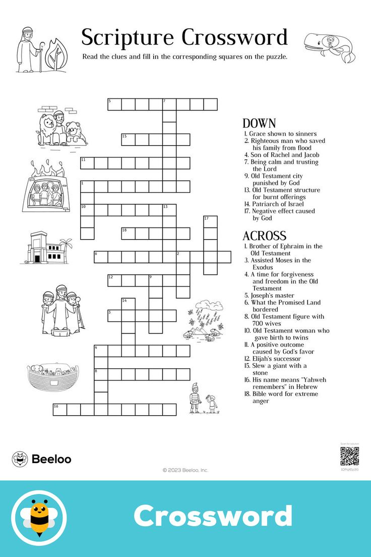 Scripture Crossword for Free Printable Biblical Crossword Puzzles