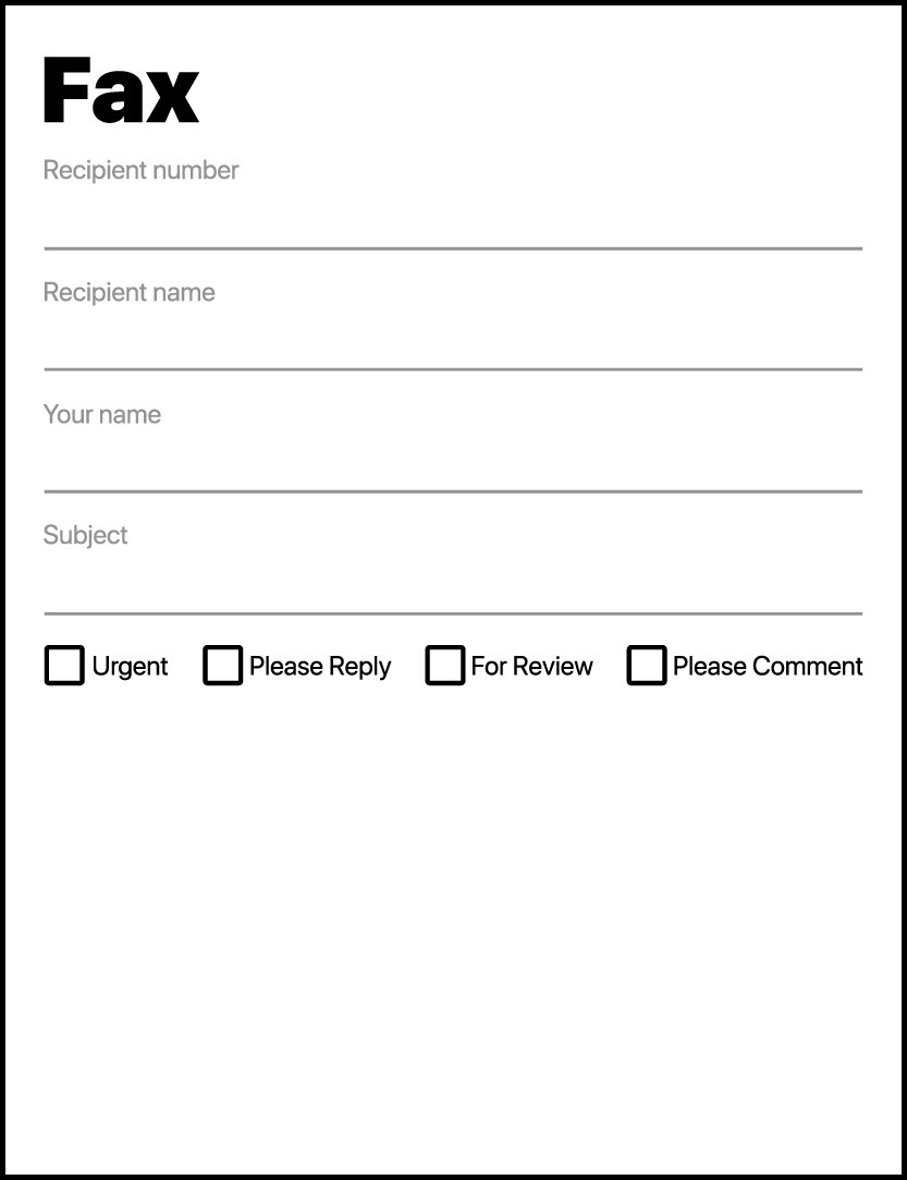 Simple Fax Cover Sheet Pdf Template regarding Free Printable Fax Cover Sheet