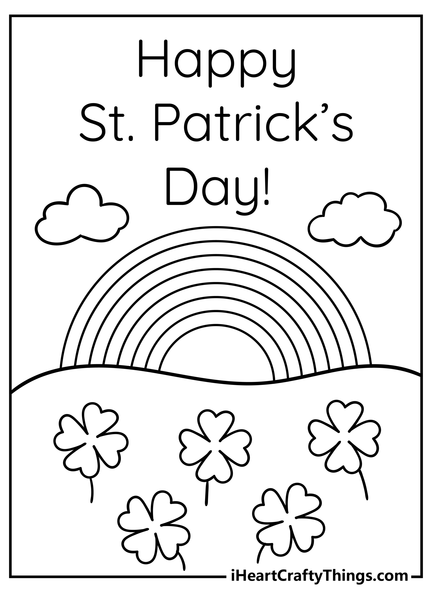 St Patricks Day Coloring Pages 2024 (100% Free Printables in Free Printables St Patrick'S Day