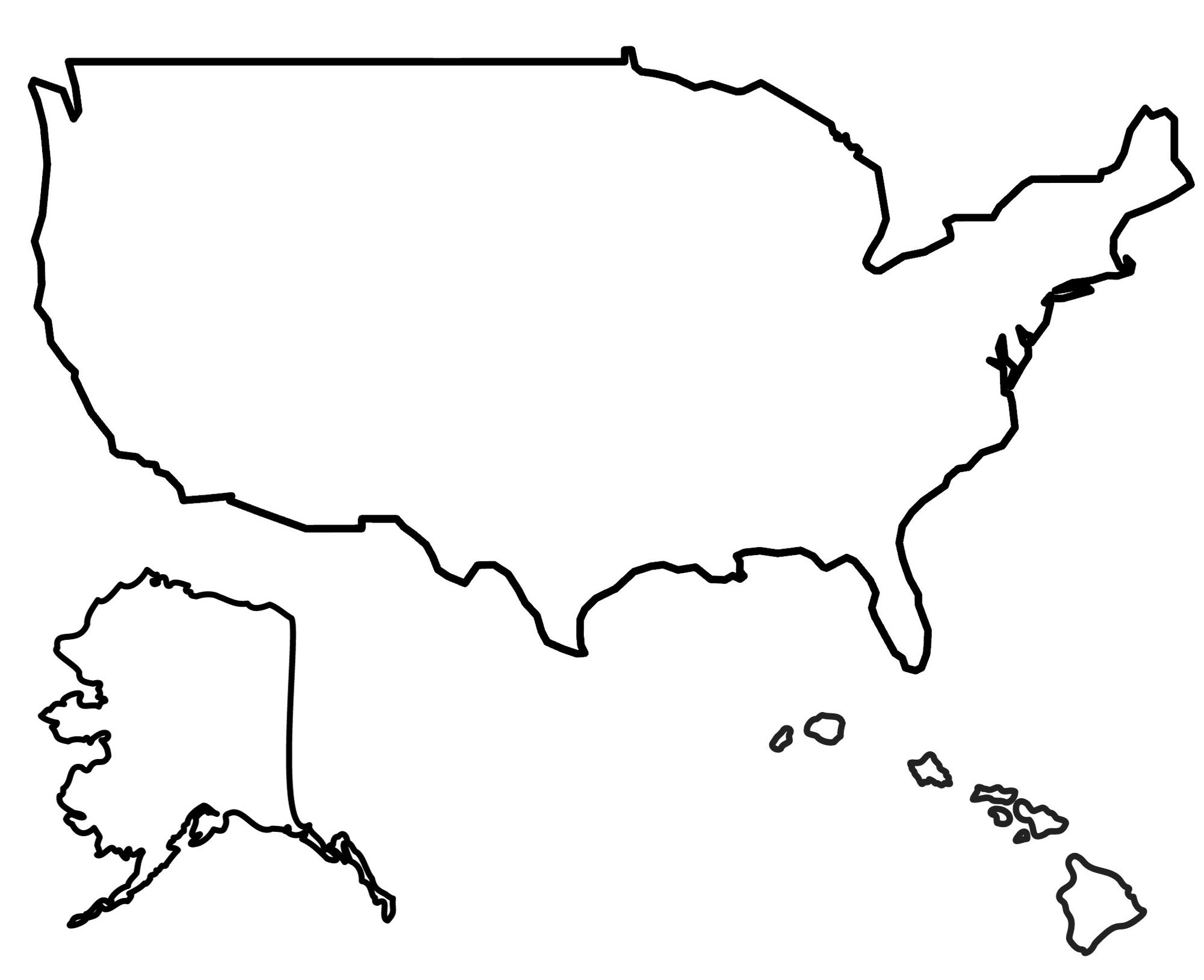 State Outlines: Blank Maps Of The 50 United States - Gis Geography within Blank Printable Map of the United States