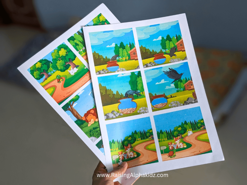 Story Sequence Activity With Free Printable Cards ยป Raising Alphakidz pertaining to Sequencing Pictures To Tell A Story Printable