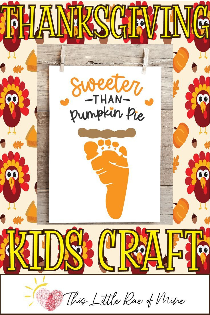 Sweeter Than Pumpkin Pie Footprint Art! regarding Sweeter Than Pumpkin Pie Free Printable