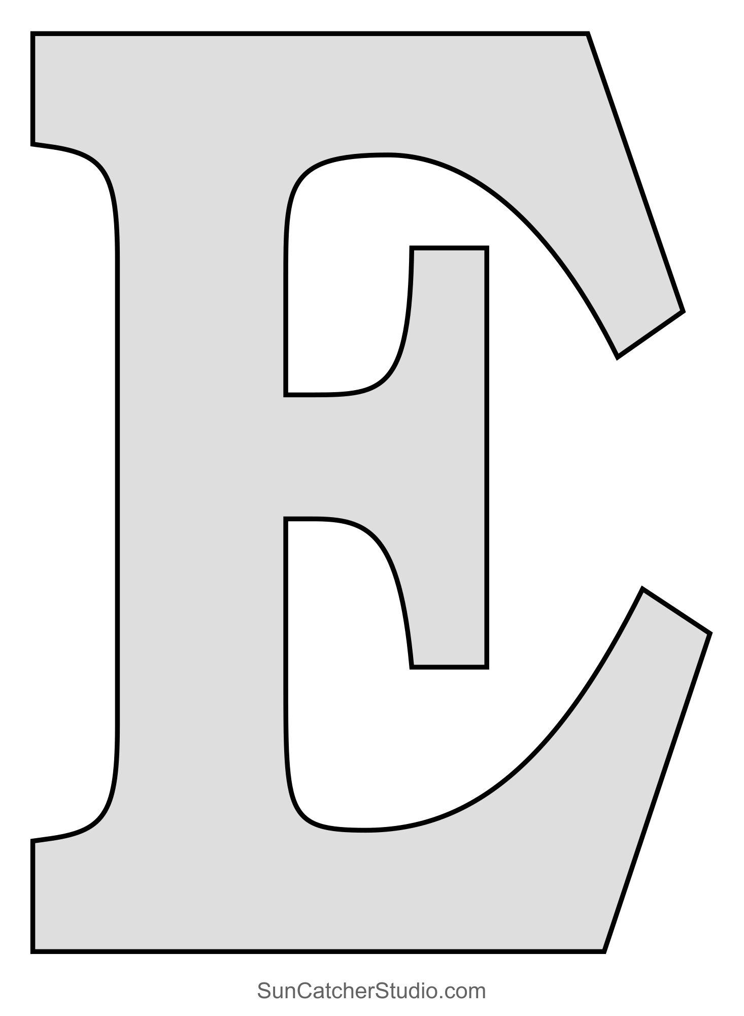 Tall Block Serif Printable Letter Stencils (Numbers And Alphabet within Free Printable Large Letters For Walls