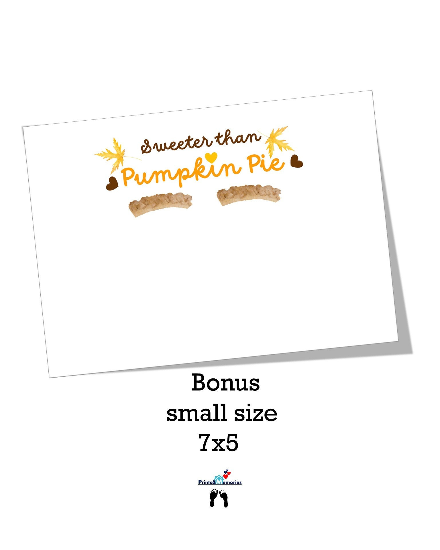 Thanksgiving Footprint Craft, Sweeter Than Pumpkin Pie Baby intended for Sweeter Than Pumpkin Pie Free Printable