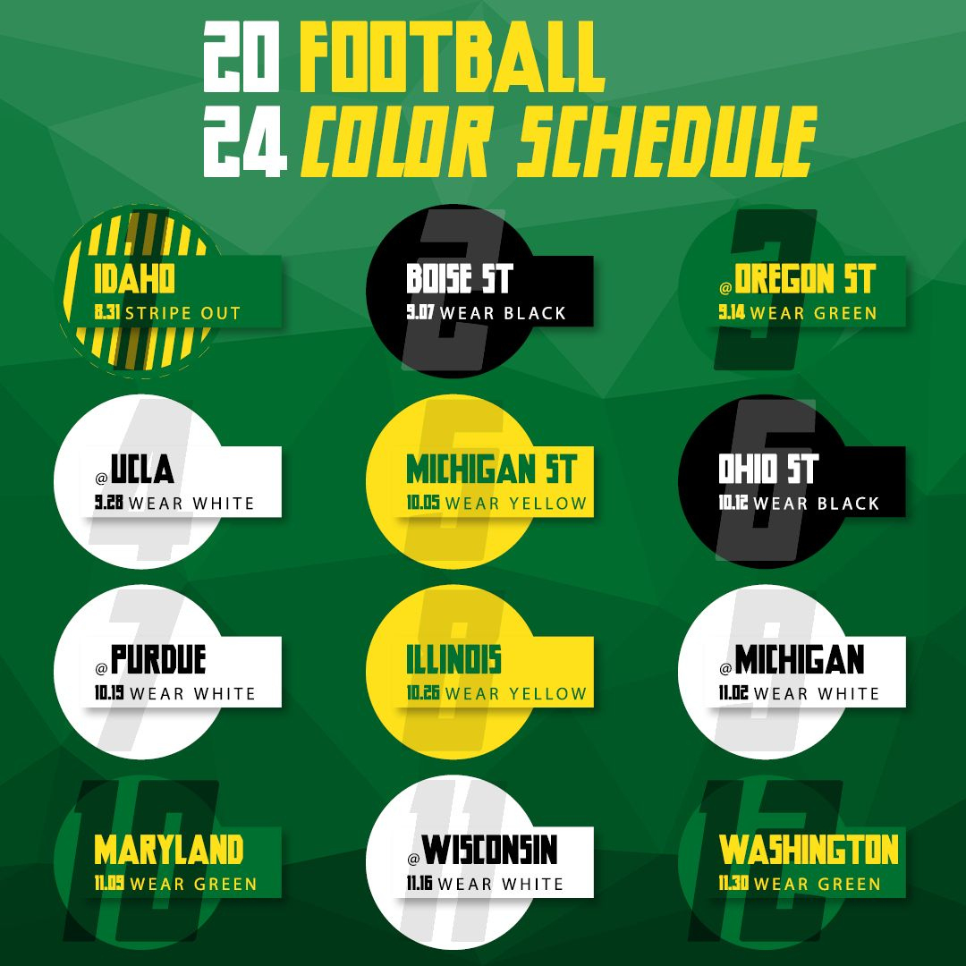 The Duck Store On X in Printable Oregon Ducks Football Schedule