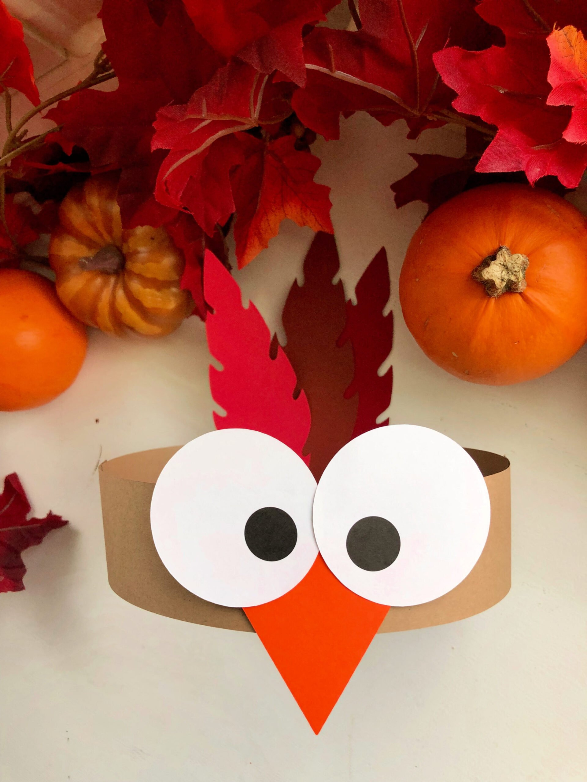 Turkey Paper Headbands - Sew Woodsy inside Free Printable Turkey Headband Template