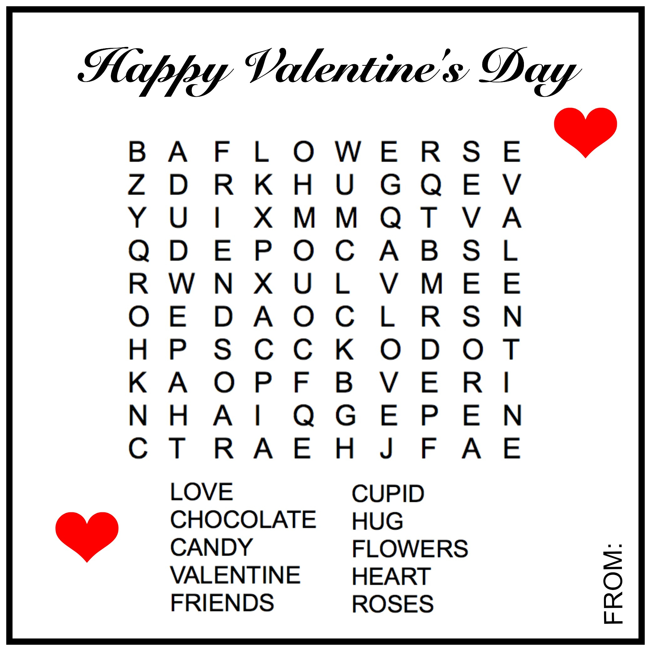 Valentine Word Search - Mountain Laurel Federal Credit Union within Valentine'S Day Word Search Free Printable