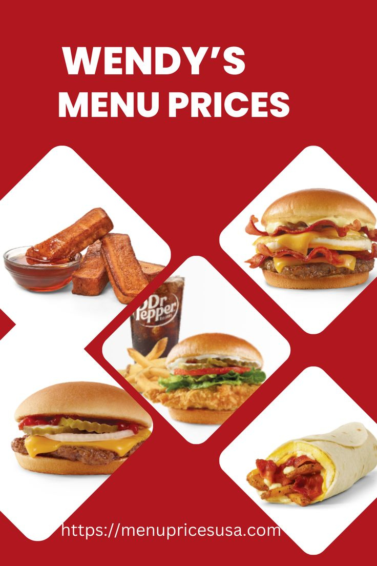 Wendy'S Menu Prices 2025🍔🍟 with Printable Wendy's Menu with Pictures and Prices