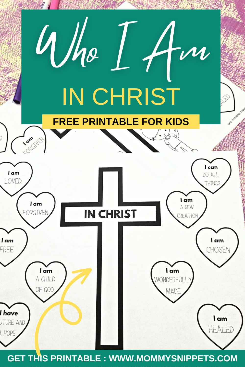 Who I Am In Christ Printable: Free Who I Am In Christ Worksheet with Who I Am in Christ Free Printable
