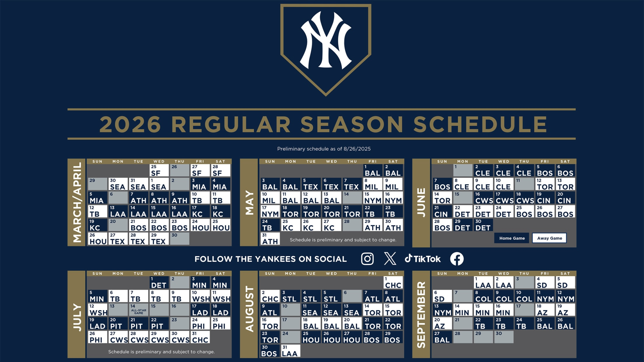 Yankees Printable Schedule | New York Yankees within New York Yankees Schedule Printable