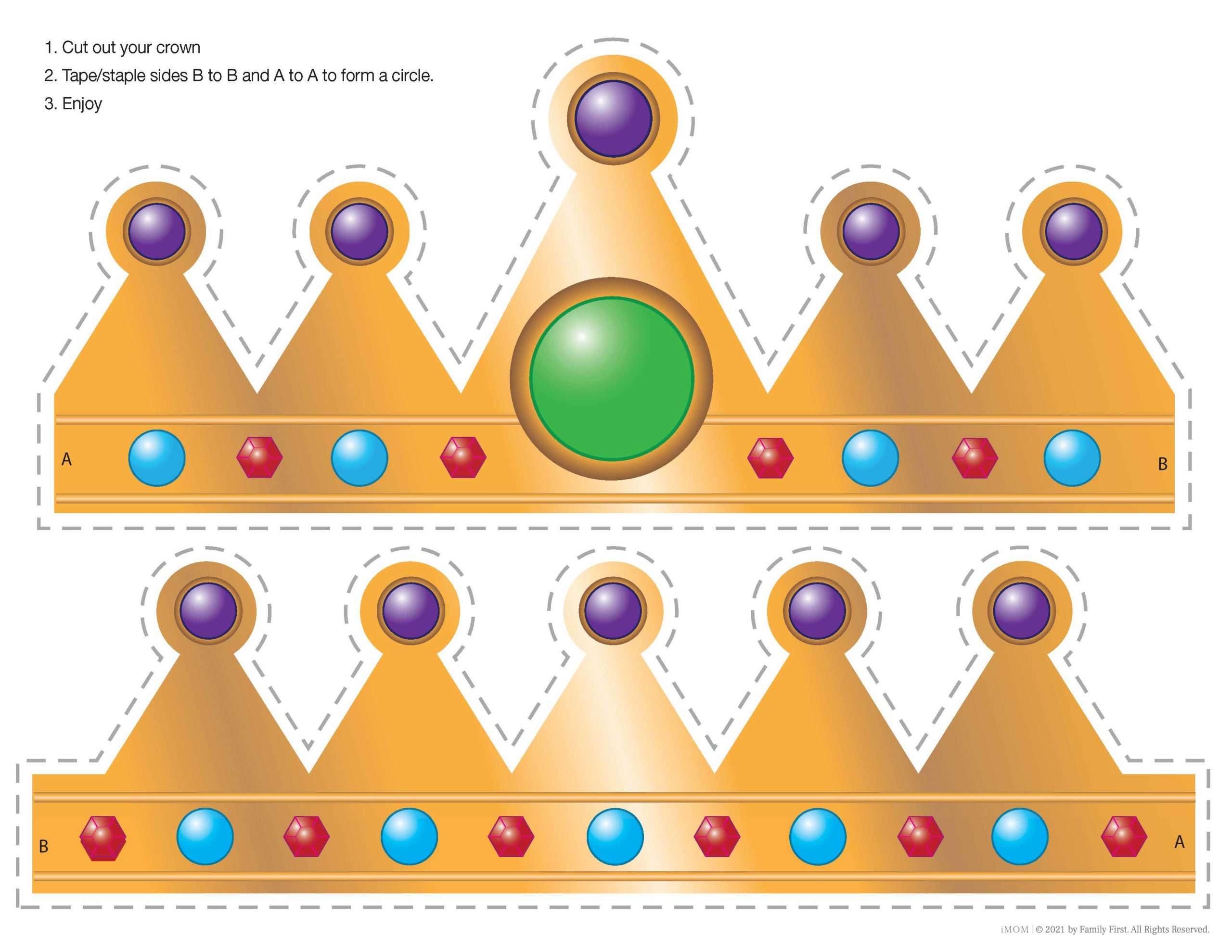 You Are Special Printable Crown - Imom regarding Printable Crown Template For King