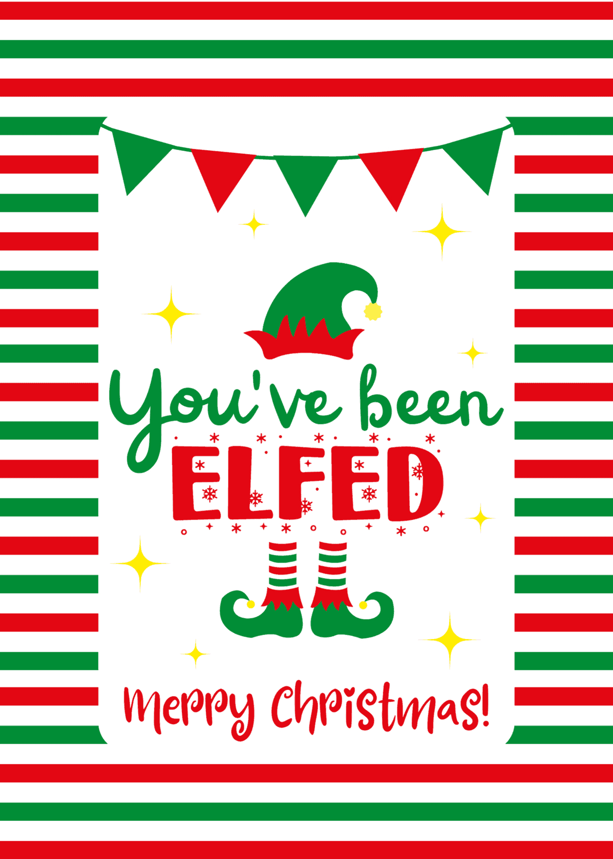 You'Ve Been Elfed Free Printables - Prudent Penny Pincher for You've Been Elfed Printable Free